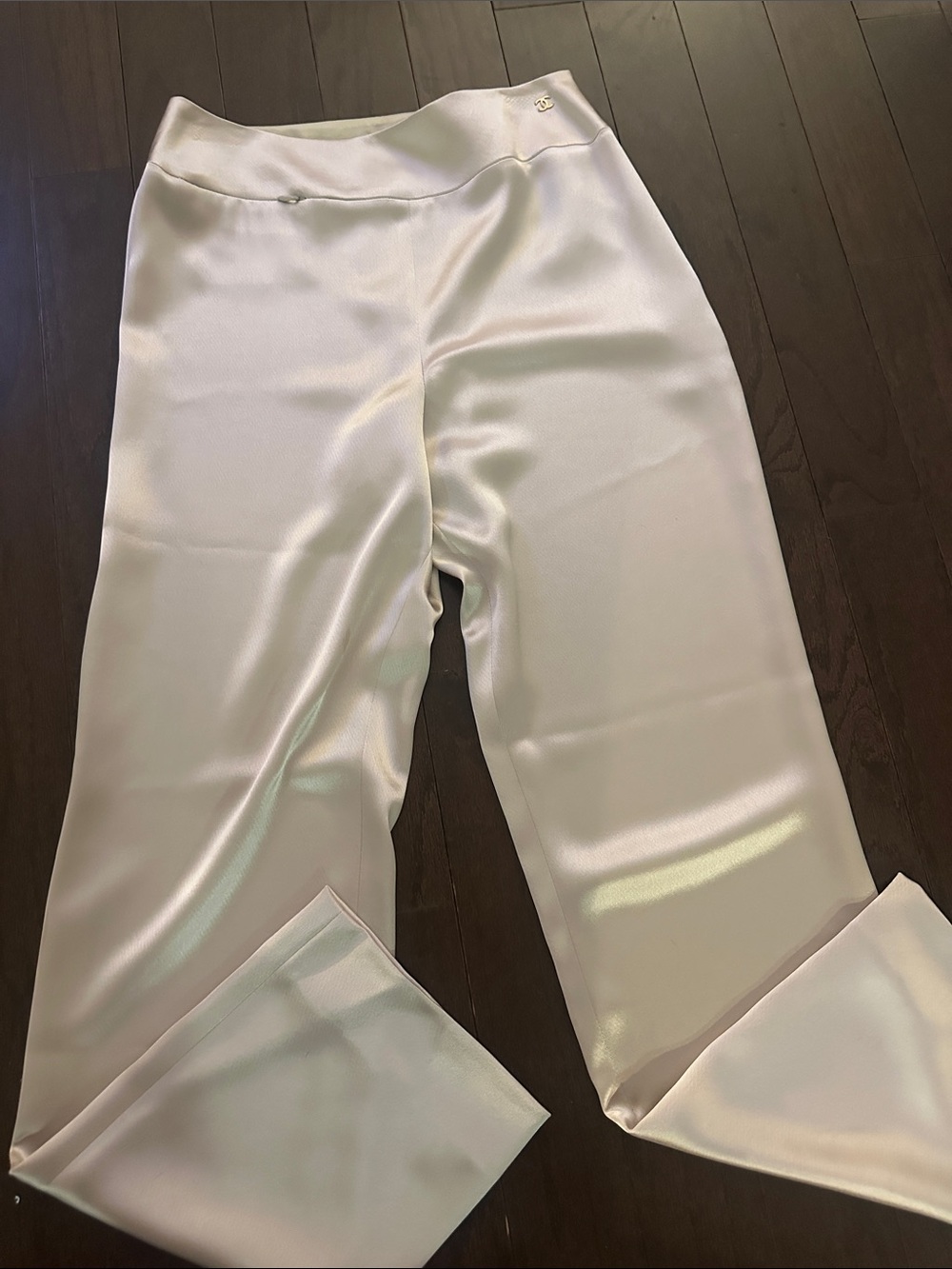 CHANEL champagne gold vintage trousers